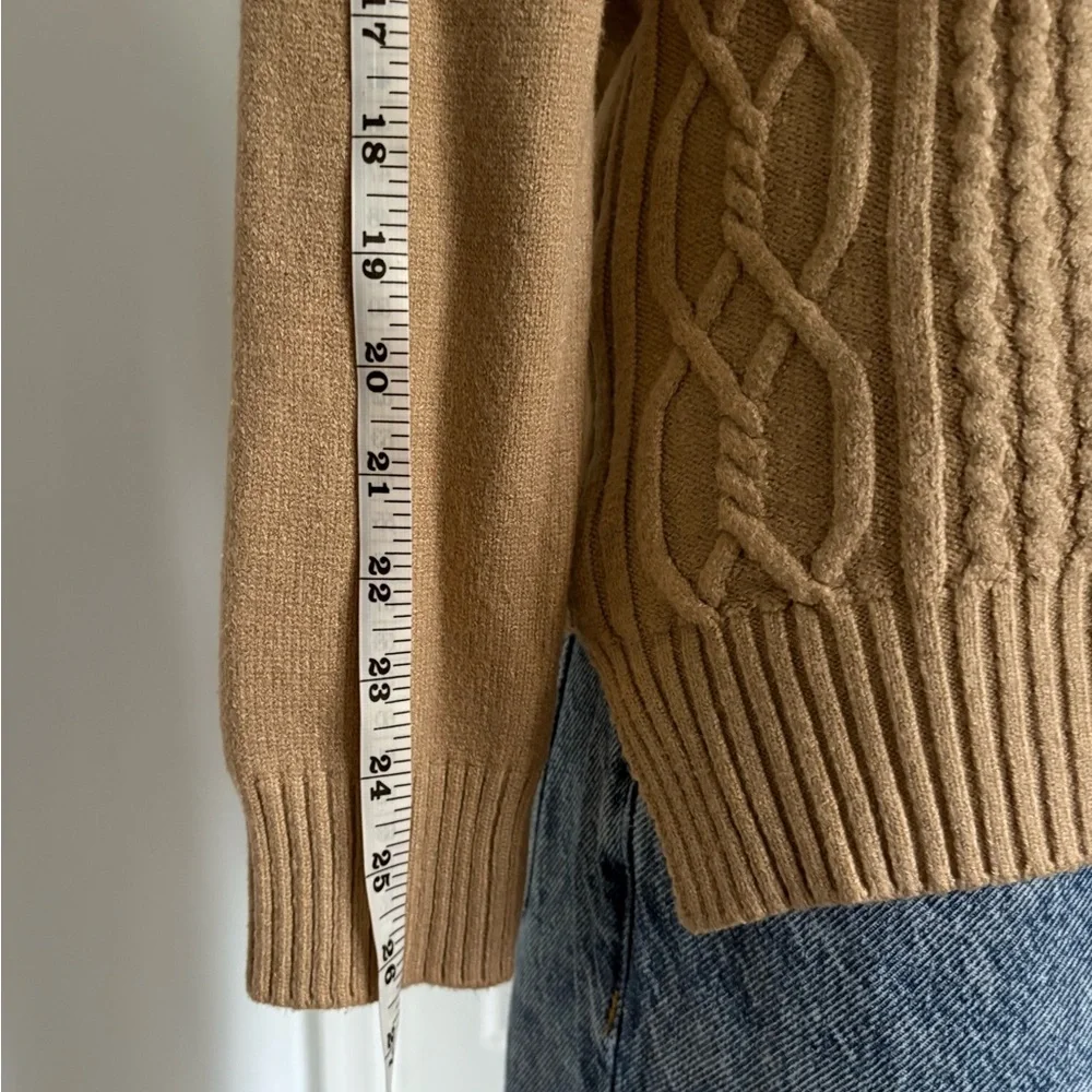 Victoria Camel Cable Knit Sweater